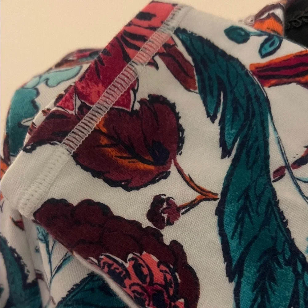 Talbots Vibrant Floral Long Sleeve Top - Picture 4 of 8